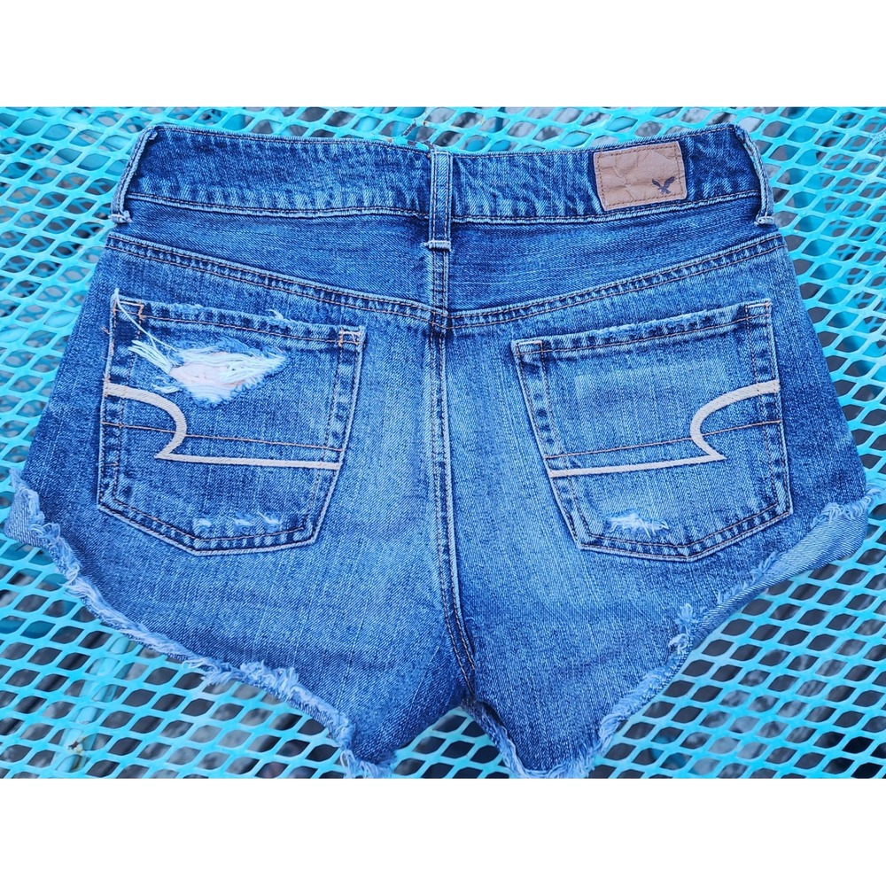 AE denim shorts with lace size 4